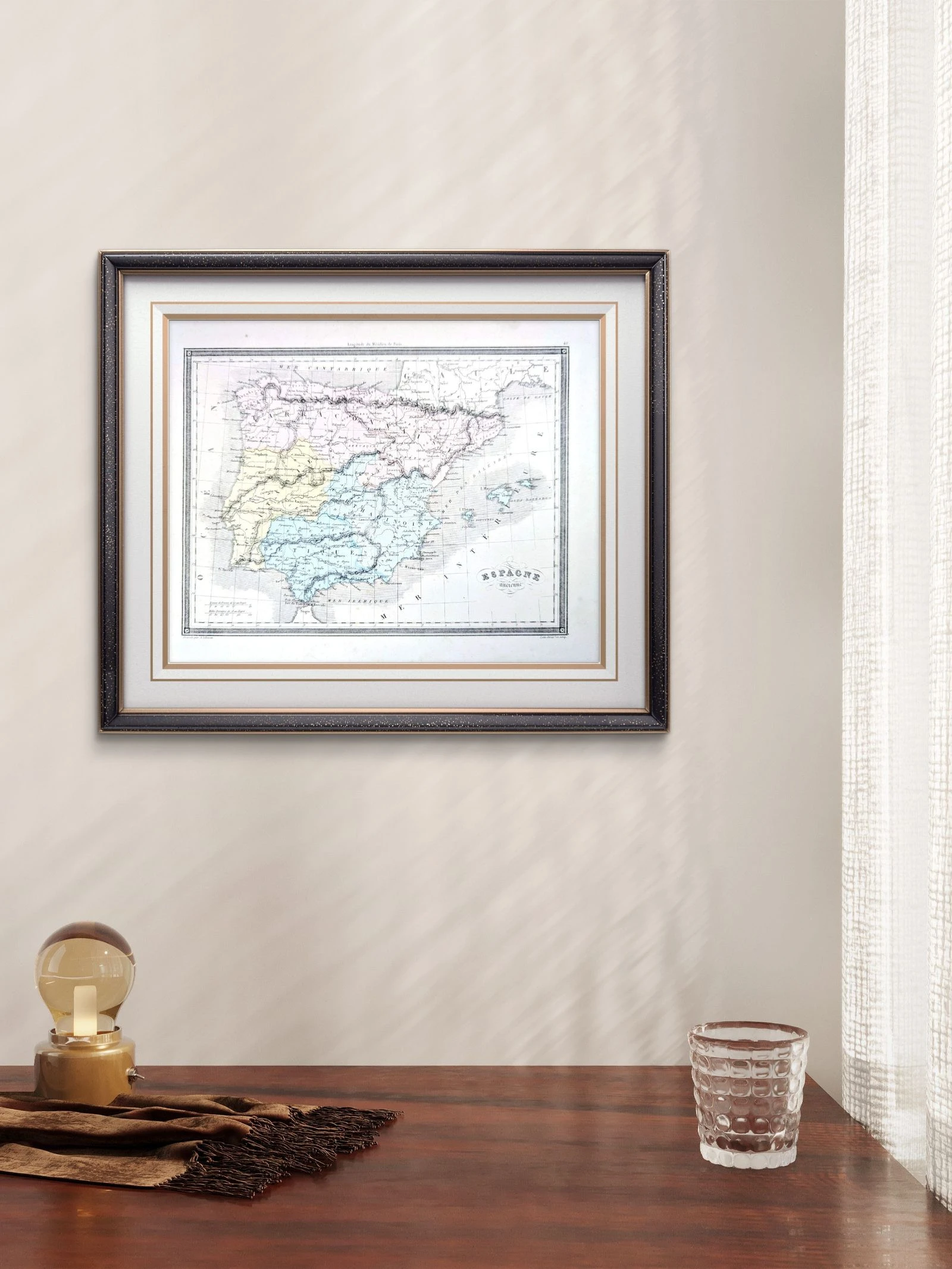 A antiga Espanha, mapa impresso em 1852. – photo 4